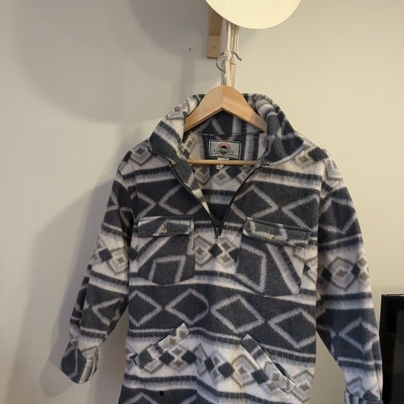 Patterned half zip fleece - Picture 4 of 4